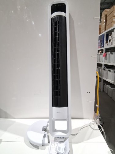 omnibreeze premium 38" Rotating tower fan with wifi CONTROL, 5-SPEEDS & REMOTE - white/BLACK (model: 5333021/dc2313r-g) image 3