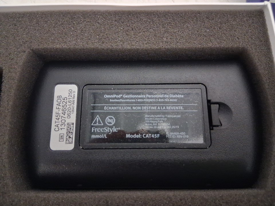 Omnipod Battery Operated Personal Diabetes Manager (PDM) *FRENCH Version* - Black (Model: PDM-CAT45F) image 3