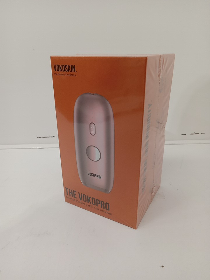 vokoskin vokopro ipl permanent hair removal device - full results in 6-12 weeks - rose gold image 5