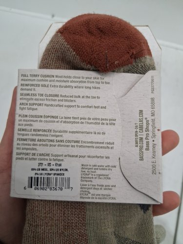 Ascend Men's Hiker Quarter Length Socks -medium-Khaki image 3