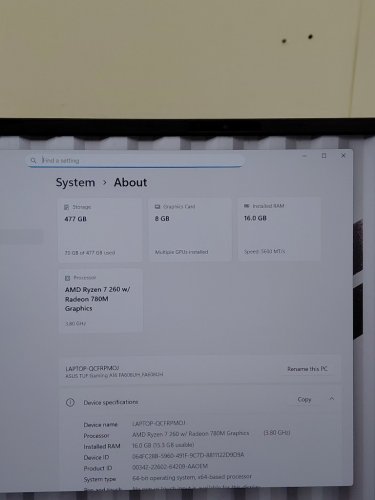 ASUS TUF Gaming A16 Gaming Laptop, 16” 165Hz, AMD Ryzen 7 260, NVIDIA GeForce RTX 5050 GPU, 16GB RAM, 512GB SSD image 9