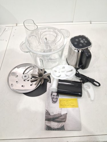 curtis stone digital glass bowl chop master - black image 3