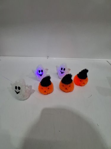 6pc LED Light Up Halloween Puffers Toys - ghosts/pumpkins image 3