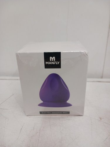 manfly  Mountable Massage Ball with Suction Base - 3" - purple image 2