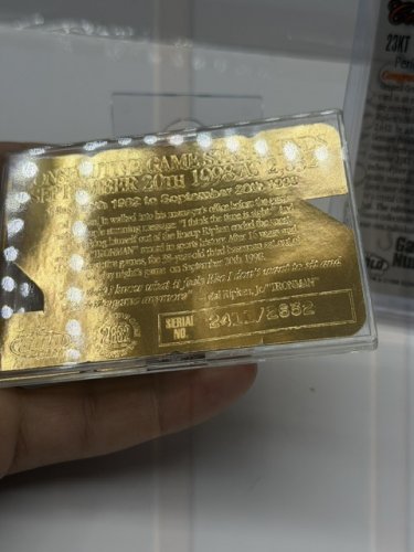 GENUINE BIRTHSTONE 23KT GOLD CAL RIPKEN JR IRONMAN CARD PERIOD OF GEM LIMITED EDITION #2411/2632 image 2