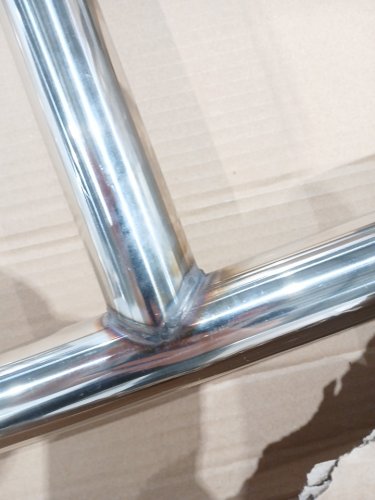 Stainless Steel Pool Railing With Removable Blue Grip Cover - 52" x 32" - Silver (Model: X00413BJ47) image 5