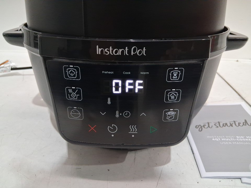 Instant Pot 7-in-1 RIO Mini multi-Cooker with pressure cook, slow cook, sauté, steam, rice maker, yogurt maker & warmer - 4qt - black (model: ripc41-bk) image 4