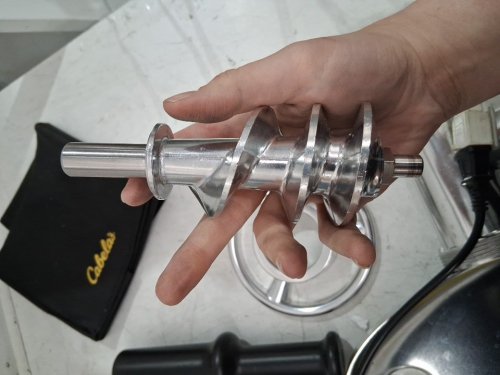 pro series dc meat grinder with attachments - blade size #12 - silver (model: 20-005-b) image 5