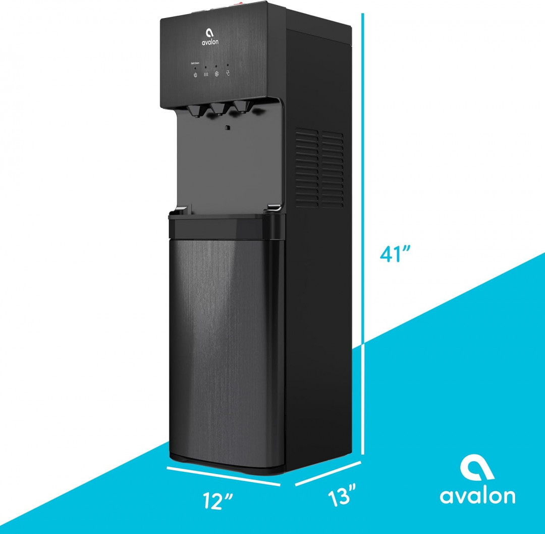 AVALON A3 3 Temperature BOTTOM LOADING SELF CLEANING ELECTRIC WATER COOLER - BLACK (MODEL: A3BLOZONEWTRCLR/A3BLK) image 2