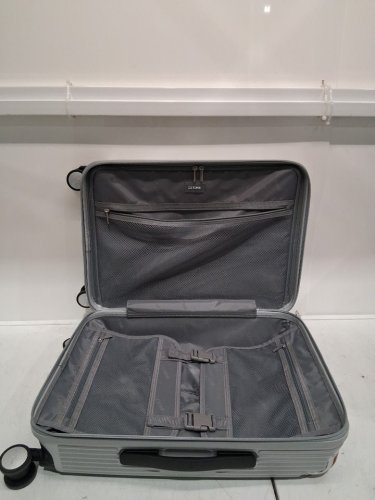 LETOME HARDSIDE SPINNER CARRY ON LUGGAGE SUITCASE WITH ALUMINUM HANDLE AND TSA LOCKS - 20" - GREY (MODEL: 1942341) image 4