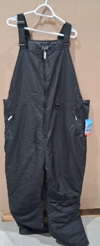 mens arctic quest Ski Bib Overalls Snow Pants- 3XL- BLACK (STYLE: QMB9055) image 2