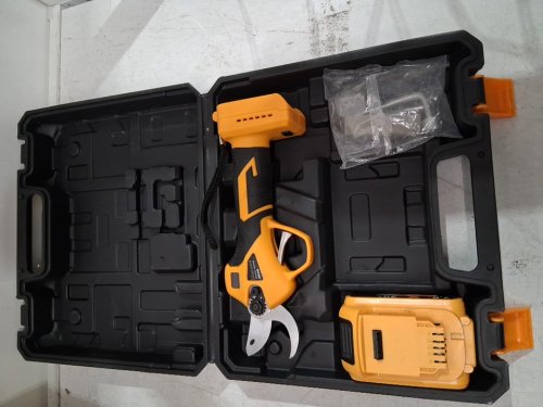 cordless Electric Brushless Motor Pruning Shears with LED and  battery - 2" - 20v - yellow image 3