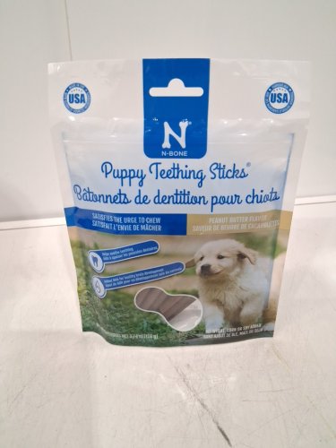 N-Bone Puppy Teething Sticks -  Peanut Butter Flavour image 2