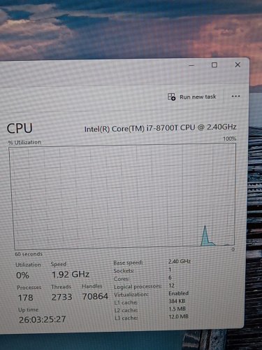 DELL OPTIPLEX 7060 micro DESKTOP Computer - INTEL core I7-8700t, 32GB RAM, 1TB SSD, windows 11 (MODEL: D10U) image 3