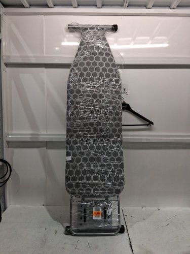full size foldable & adjustable ironing board - 48" - grey/white honeycomb image 2