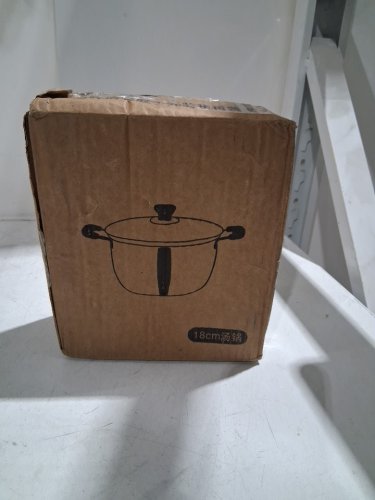 stainless steel soup pot with lid - 8" image 4