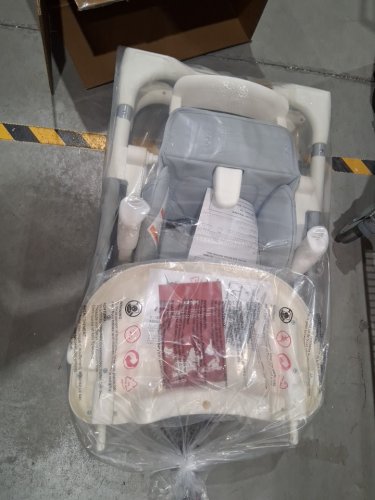INFANS Foldable High Chair for Babies & Toddlers with Multiple Adjustable Backrest - Grey/WHITE (MODEL: BB5250HS) image 3