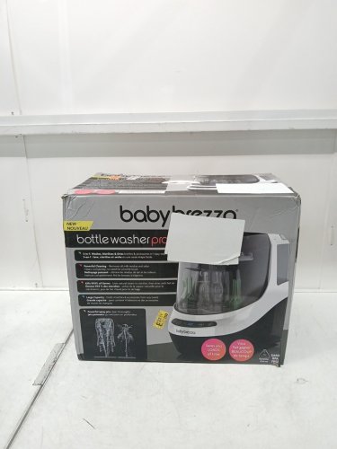 BabyBrezza Bottle Washer Pro 3-in-1 washer/sterilizer/dryer - holds 4 bottles - black/white (model: BRZ0103) image 2