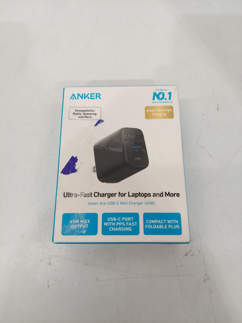Anker Ace USB-C Wall Charger Block - 45W - Black (Model: A2643) image 2