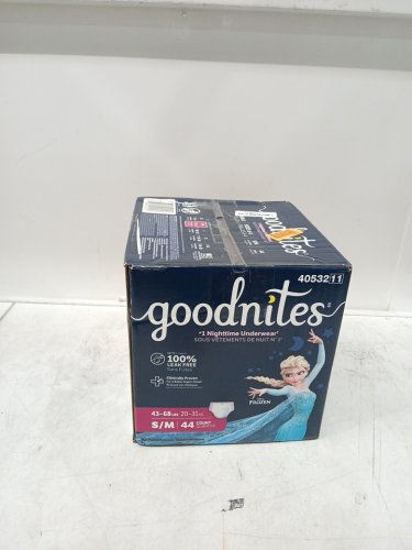 44PK GOODNITES POTTY TRAINING UNDERWEAR FOR GIRLS - SMALL/MEDIUM - FITS SIZES 6-8 - frozen image 2