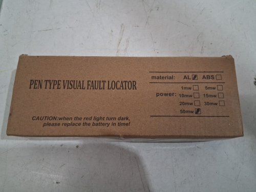 PEN-STYLE VISUAL FAULT FIBER OPTIC CABLE LOCATOR - 50MW 30-50K - BLACK image 4