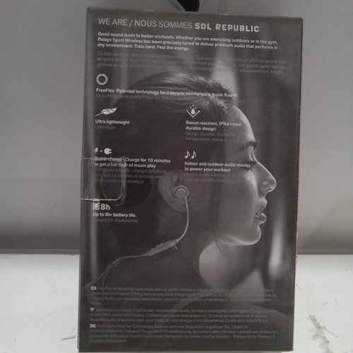 Sol Republic RELAYS SPORT EARBUDS - wireless/bluetooth with uncompromised comfort & sound - grey (model: SOL-EP1170GY) image 3