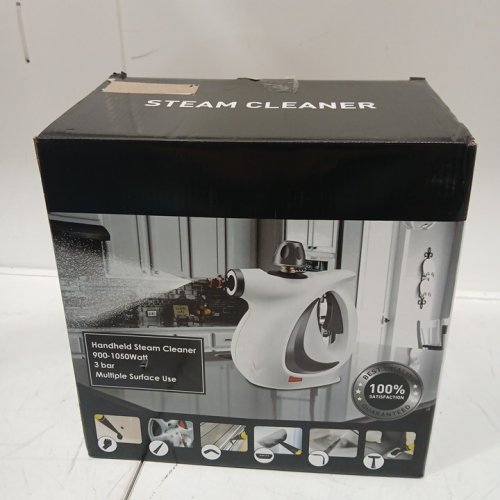 12pc CURMEDI handheld steam cleaner - 250ml - white (Model: tm-399) image 2