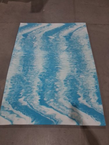 ‎SakuraHome Memory Foam Mattress Topper, Soft Gel Infused, CertiPUR-US Certified - 2" - Queen - blue/white image 3