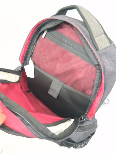 roots extra space backpack - grey/red image 4