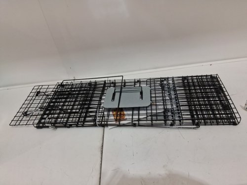 Collapsible Humane Live Animal Cage Trap - 32" - Black image 3