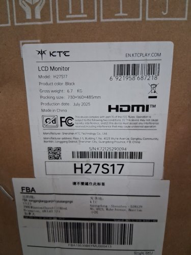 ktc ultrawide curved qhd gaming monitor -165hz/1440P- 27" - black (Model: h27s17) image 13