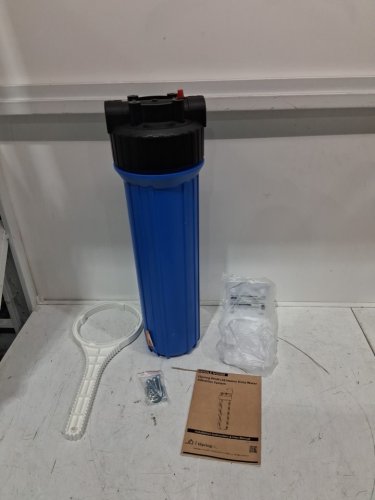 iSpring 1-Stage Whole House Water Filtration System -Carbon Block Filter - Reduces up to 99% Chlorine -  20” x 4.5”  (MODEL:WGB12B) image 3