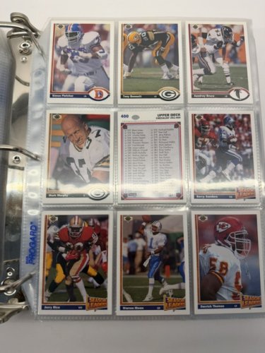 750 APPROX ASSSTD 1991 UPPER DECK NFL FOOTBALL CARDS image 19