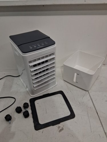 portable air conditioner cooler fan with exhaust hose - 9.5l - white (model: bw-102yf) image 3