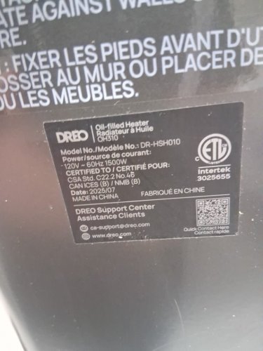 DREO Oscillating Smart Tower Fan - 4 speeds - 3 mode - 28db - 45W - Black (MODEL: DR-HTF017S) image 6