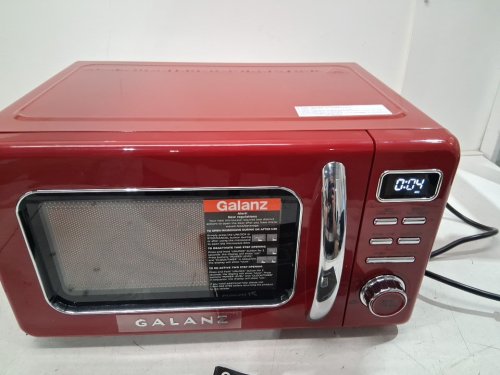 GALANZ RETRO STYLE COUNTERTOP MICROWAVE OVEN - 0.7CU.FT - red (MODEL: GLCMKZ07rdr07) image 12