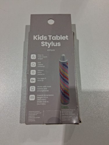 4pk Kids' GEMS Tablet Stylus - 3.5"h x 0.56"w - works with most tablets and smartphones - grey - (model: 080-17-1001) image 3