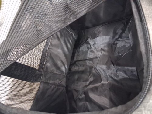 pet Carrier with Wheels, collapsible bowl, and strap Airline Approved - 22lbs cap - grey/black - (Model: JW-XB21212255(218)) image 4