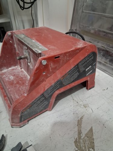 skil wet tile saw with hydrolock system & 7" blade - fits tiles up to 18" x 18" - red (model: 3550-02) image 8