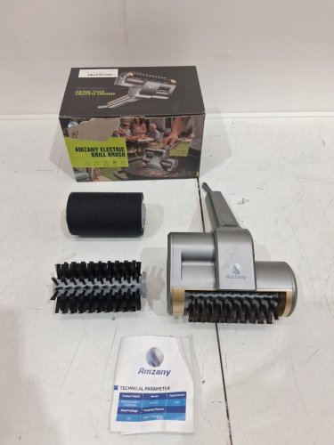 AMZANY ELECTRIC GRILL BRUSH WITH ACCESSORIES - SILVER (MODEL: MY-518) image 2