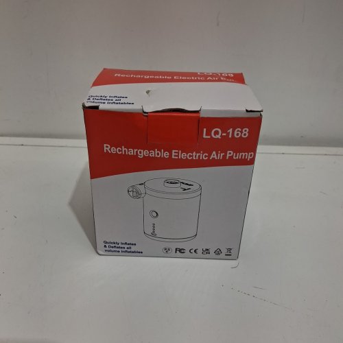 TECHSHARE rechargeable portable air pump - WHITE (model: LQ-168) image 2