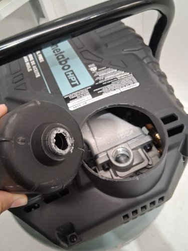 metabo hpt "the tank" pancake air compressor - 200psi / 6 gallon - grey (model: EC914S) image 6