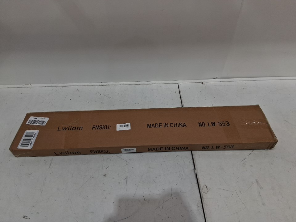 Lwiiom Double Wrap Around Adjustable Curtain Rod - 28" - 48" - Black (Model: LW-553) image 2