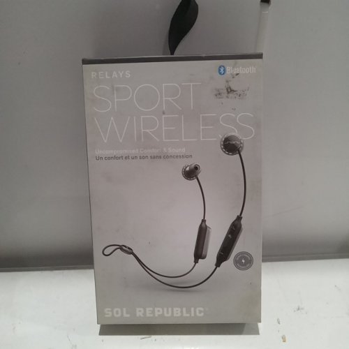 Sol Republic RELAYS SPORT EARBUDS - wireless/bluetooth with uncompromised comfort & sound - grey (model: SOL-EP1170GY) image 2