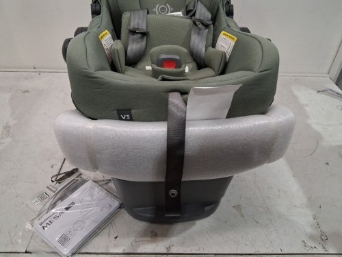 uppababy mesa v3 infant car seat with adjustable EPP foam headrest, Side Impact Protection, and 4th rebound carry handle - 4lbs-35lbs max - evelyn meadow green (model:1003-msa-ca-eve) image 8