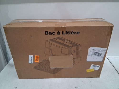 PAWROVA Stainless Steel XL Enclosed Cat Litter Box - XL - Stainless Steel/Dark Grey - (Model: 01) image 5