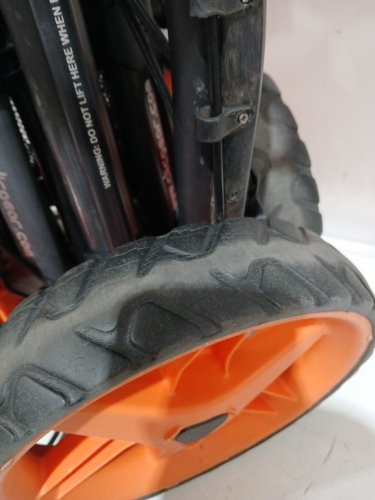 Clicgear Golf Cart golf bag buggy cart - Charcoal/Orange (Model: 3.5+) image 3