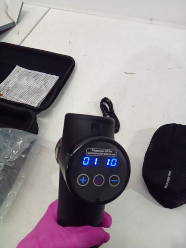 Hoposo Massage Gun Deep Tissue Percussion Massager 30 Speed Level - 8 Massage Heads 4800RPM MAX - Carbon Black (Model: YL-MG001) image 4