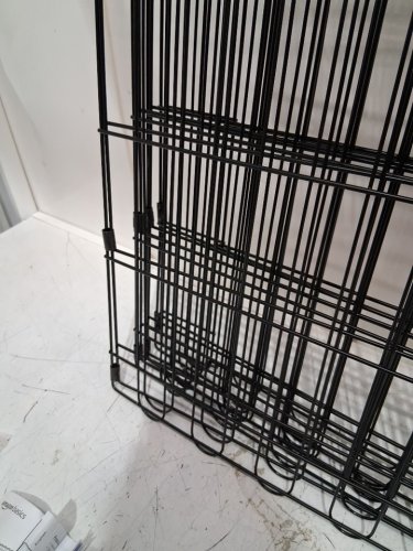 amazon basics  Foldable Metal Pet Exercise Fence Pen With Door - 60" x 60" x 30" - black (model: ‎9004-30B) image 4