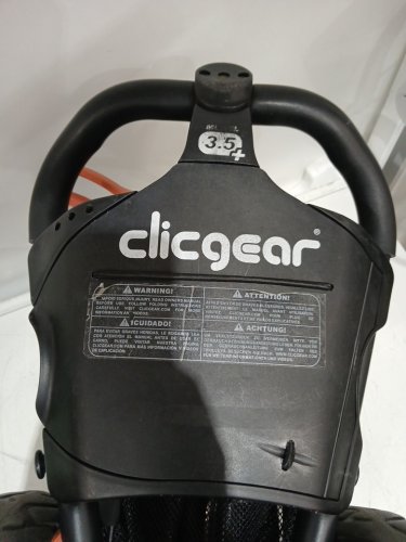 Clicgear Golf Cart golf bag buggy cart - Charcoal/Orange (Model: 3.5+) image 5